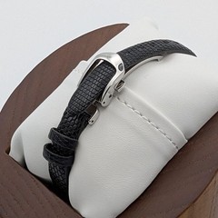 LONGINES Watch Navy/Black 18.3mm Case 17cm Croco Leather Band Men’s