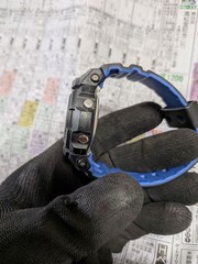 CASIO G-SHOCK AWG-M100 Analog Digital Watch Black Blue Red
