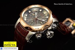Invicta Men’s Reserve Venom 53.7mm Gunmetal Rose Gold Chronograph Swiss Watch