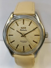 HMT BAHADUR 17 JEWELS WINDING TEXTURE LIGHT BROWN DIAL 0231 INDIA MEN’S WORKING