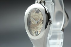 [Near MINT] GUCCI Horsebit 103 21mm Gold Floral Dial Bangle Quartz Women’s Watch