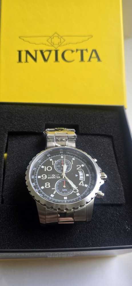 Invicta 13783 Specialty Chronograph Mens Watch Black Dial 45mm Stainless…