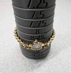 Gramercy CT335 Gold Rainbow Jeweled Womens Watch 19mm New Battery