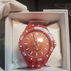 Invicta Men’s Watch Subaqua 44mm Red and White Silicone Rubber Strap (69450)