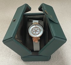 BLACK BY BLUE BRAVE Blue Cherry Blossom Watch NEW (WITH BOX)