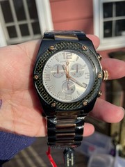 Swiss Legend Throttle Chronograph Black/Rose Gold Watch SL-40025-RB-22 NOS FULL