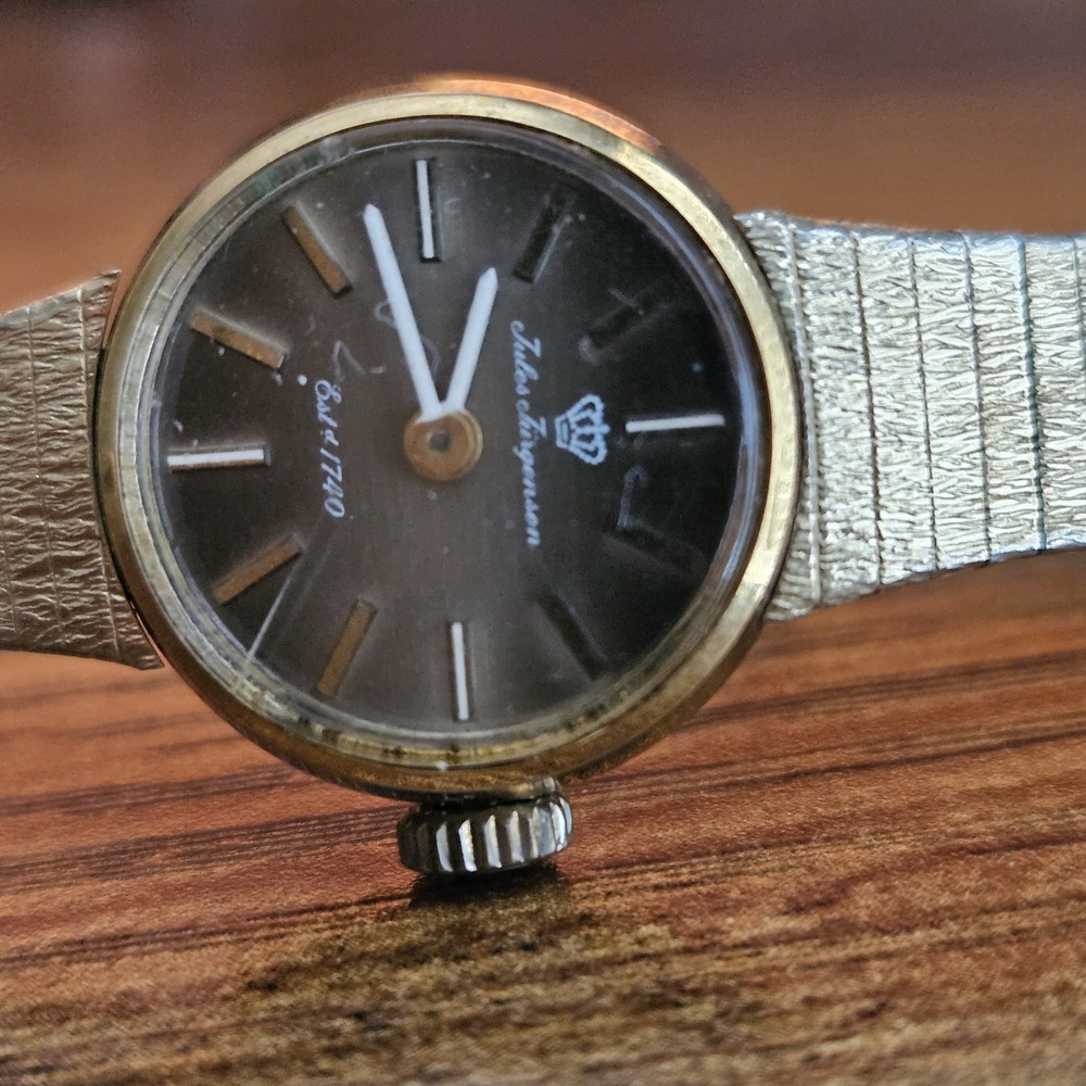 Wind UP! Works!! Vintage Jules Jürgensen ladies’ watch W/ Kestenmade 10KGP Band