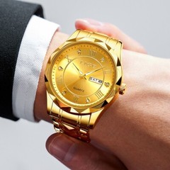 Luxury Men Watch Quartz Analog Luminous Date Waterproof Daily Male Wristwatches