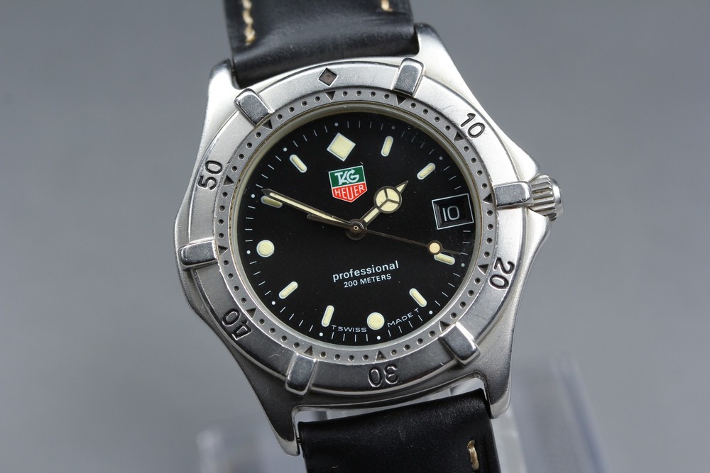 [Near MINT] TAG Heuer 962.006-2 Black Quartz Men’s Watch From JAPAN