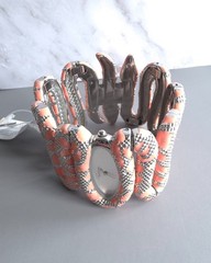 Roberto Cavalli Cleopatra Women’s Coral Snake Analog Watch – New With Tags