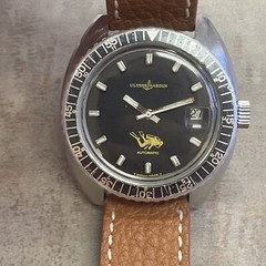 Ulysse Nardin Automatic 566 Dive Watch Tressa 4462 Mvmt 42mm 1960’s Watch rare