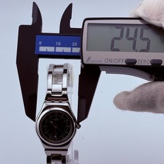 Swatch IRONY AG1999 Quartz Analog Black Dial Battery Replaced 24.5mm