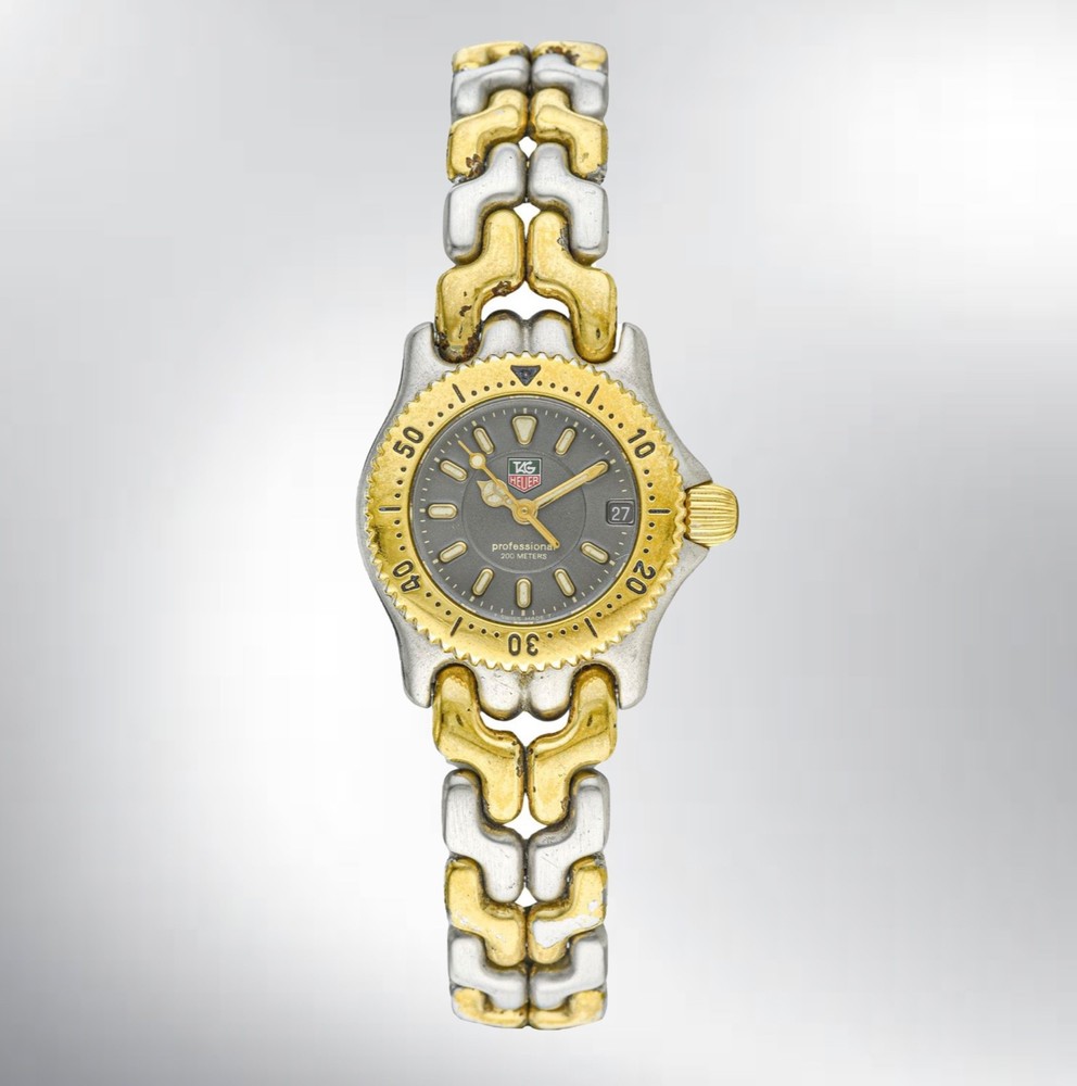 Vintage 1990s TAG Heuer Ladies’ watch is Stainless Steel&Gold Plate Ref.WG1420-0