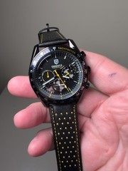 QINGXIYA Luxury Quartz Business Watch Men’s Leather Waterproof Luminous Analog