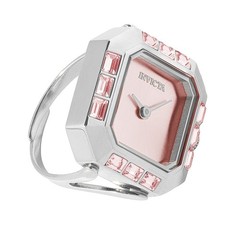NEW Invicta Mini Angel Women’s Ring Watch 21.5mm Pink & Silver (49581) + Gift