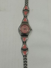 Ladies Watch “SWATCH” Swiss Quartz Move, Pink & Stainless Steel, Work, K-Time