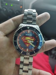 Invicta DC Comics Superman Limited Edition Quartz Diver Watch 200m SS