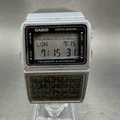 Casio Calculator Watch Men 33mm Digital Silver Tone Alarm Chrono DBC-610 NewBatA