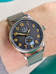 Vintage Watch USSR Pobeda Military Mechanical Watch 1 MChZ Kirova 16J Bracelet