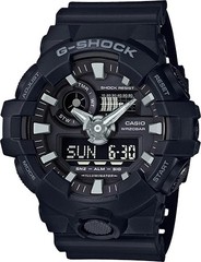 New Casio G-Shock GA700-1b Super Illuminator Ana-Digital 3D Black Men’s Watch