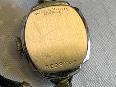 Vtg Bulova Wristwatch Swiss Made 6″ Band Clear Stones Fold Over Clasp *RUNS*