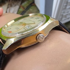 Vintage CARAVELLE men’s automatic watch day/date Rocket second hand germany 1978
