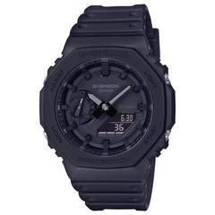 Casio G-Shock GA2100-1A1 Full Black Octagon Analog Digital Watch