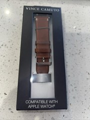 Vince Camuto Leather Apple Watch Band 42mm New in Box