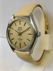 HMT BAHADUR 17 JEWELS WINDING TEXTURE LIGHT BROWN DIAL 0231 INDIA MEN’S WORKING