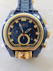 Invicta Bolt Zeus Magnum Blue/Gold Model: 39545 NEW
