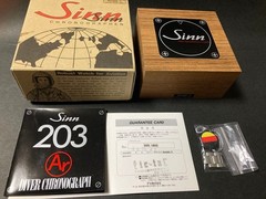SINN 203 Ti Ar Automatic Diver Chronograph Titanium Black Dial