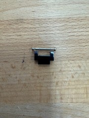 Anne Klein Black Ceramic Watch Screw Lug & End Link Replacement For Band 16mm