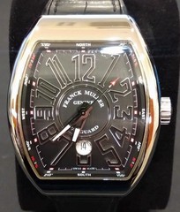 Franck Muller Vanguard V45SCDT Automatic Watch Black Silver 44mm