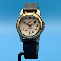 BIJOUX TERNER Women’s Field Wristwatch Japan Movt Leather Band Works New Battery