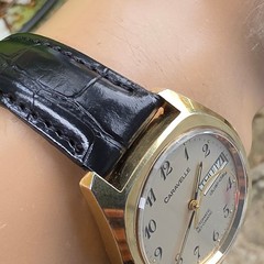 Vintage CARAVELLE men’s automatic watch day/date Rocket second hand germany 1978