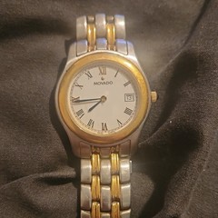Movado Museum Quartz Two-Tone Stainless Steel Roman Numerals Date 34mm