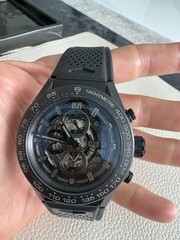 TAG Heuer Carrera Skeleton 45mm Ceramic Auto Chronograph – Excellent Condition