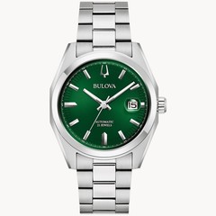 Bulova 96B429 Surveyor Automatic Green Dial Automatic Watch 39MM