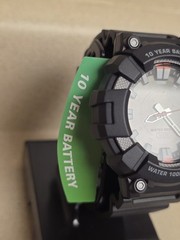 Casio MW610‑1AV Men’s Black Resin Watch 100M 10‑Year Battery Date WR100 NEW