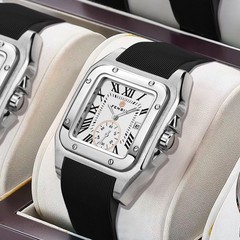 FENSIR Retro Square Watch For Men Versatile With A Calendar
