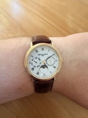 Near Mint Frédérique Constant Depose Moon Phase White