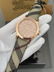 Brand New Burberry BU9040 The City Rose Gold Tone 38 mm Women’s