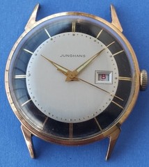 Vintage men’s german Junghans two tone dial hand-winding watch cal. 93S1