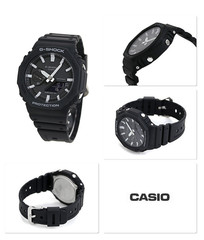 Casio G-Shock GA-2100-1ADR Black Analog Digital CasiOak Watch New