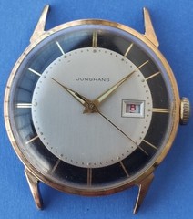 Vintage men’s german Junghans two tone dial hand-winding watch cal. 93S1