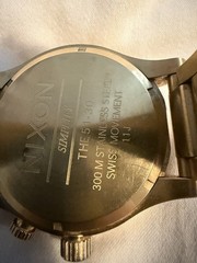 NIXON 51-30 SIMPLIFY Tide Men’s Watch Gold Tone 300M Excellent #1083