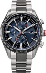 CITIZEN AT8186-51L Attesa Solar Radio Men’s Watch Titanium Silver Band NEW