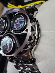 Invicta – CERBERUS – Tri 3 Movements Carbon Fiber Abalone MOP Dials mens watch