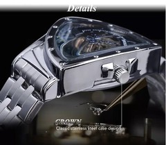 Forsining Mens Big 43mm Waterproof Triangle Luxury Watch. Great Gift Idea