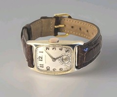 Vintage Hamilton Boulton 19J Manual Wind Watch 14K GF 18K Gold Applied Numerals